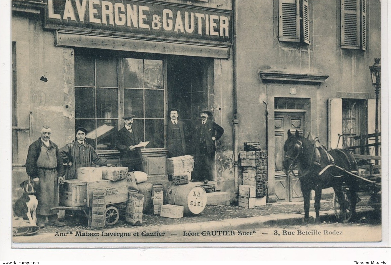 RODEZ : Ancienne Maison Lavergne Et Gautier Léon Gautier Succursale, 3 Rue Beteille Rodez - Tres Bon Etat - Rodez