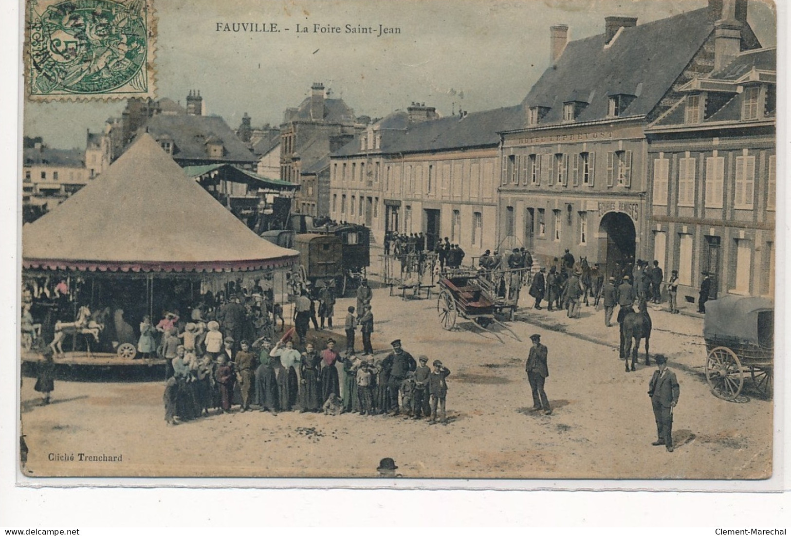 FAUVILLE : La Foire Saint-jean, Manege - Etat - Other & Unclassified