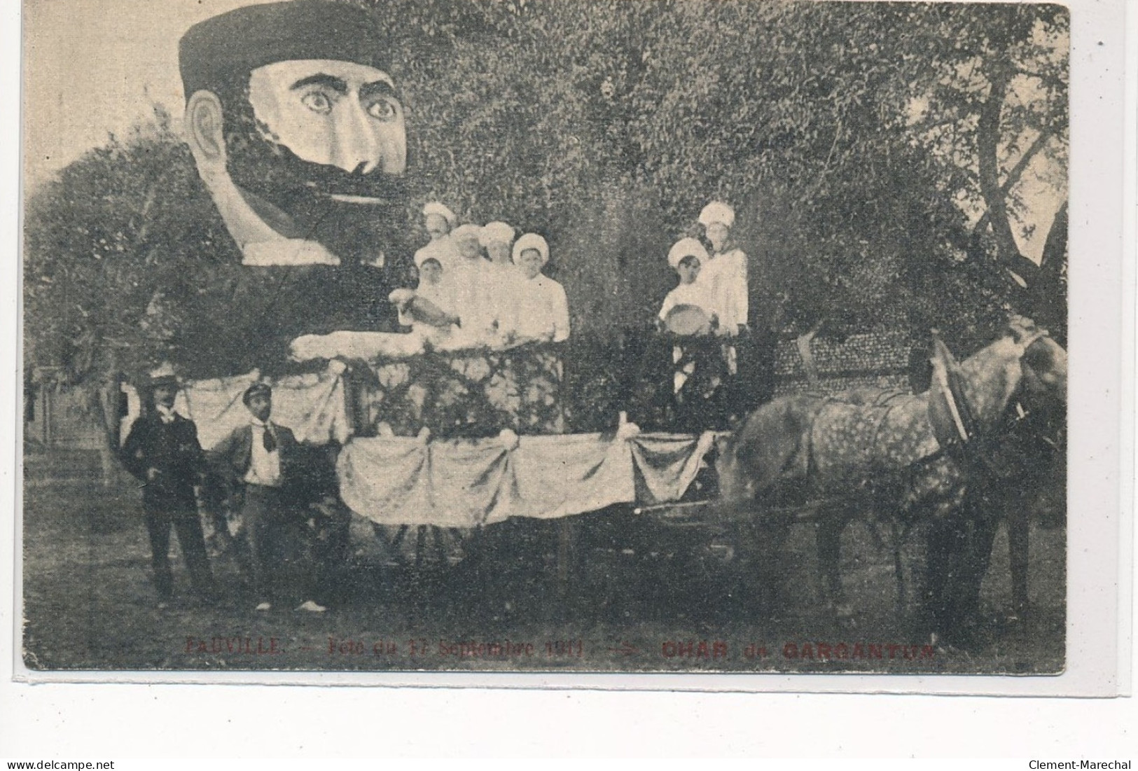 FAUVILLE : Char Du Gargantua, Fete Du 17 Septembre 1914 - Tres Bon Etat - Other & Unclassified