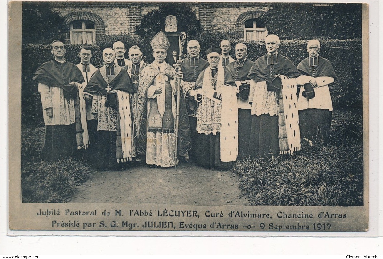 Jubilé Pastoral De M. L'abbé Lecuyer Curé D'alvimare Chanoine D'arras - Tres Bon Etat - Other & Unclassified