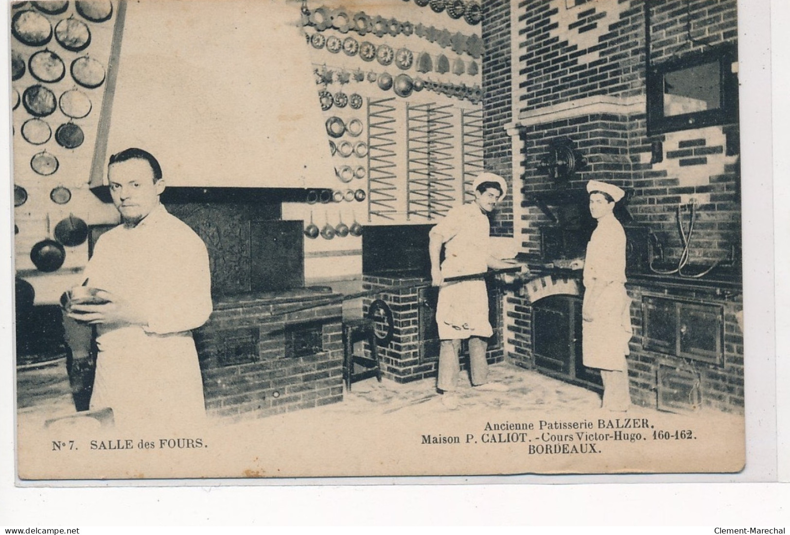 BORDEAUX : Ancienne Patisserie Balzer, Salle Des Fours, Maison P. Caliot Cours Victor-hugo - Tres Bon Etat - Bordeaux