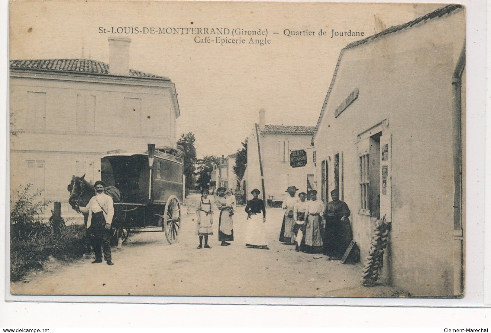 SAINT-LOUIS-de-MONTFERRAND : Quartier De Jourdane, Café-epicerie Angle - Tres Bon Etat - Autres & Non Classés