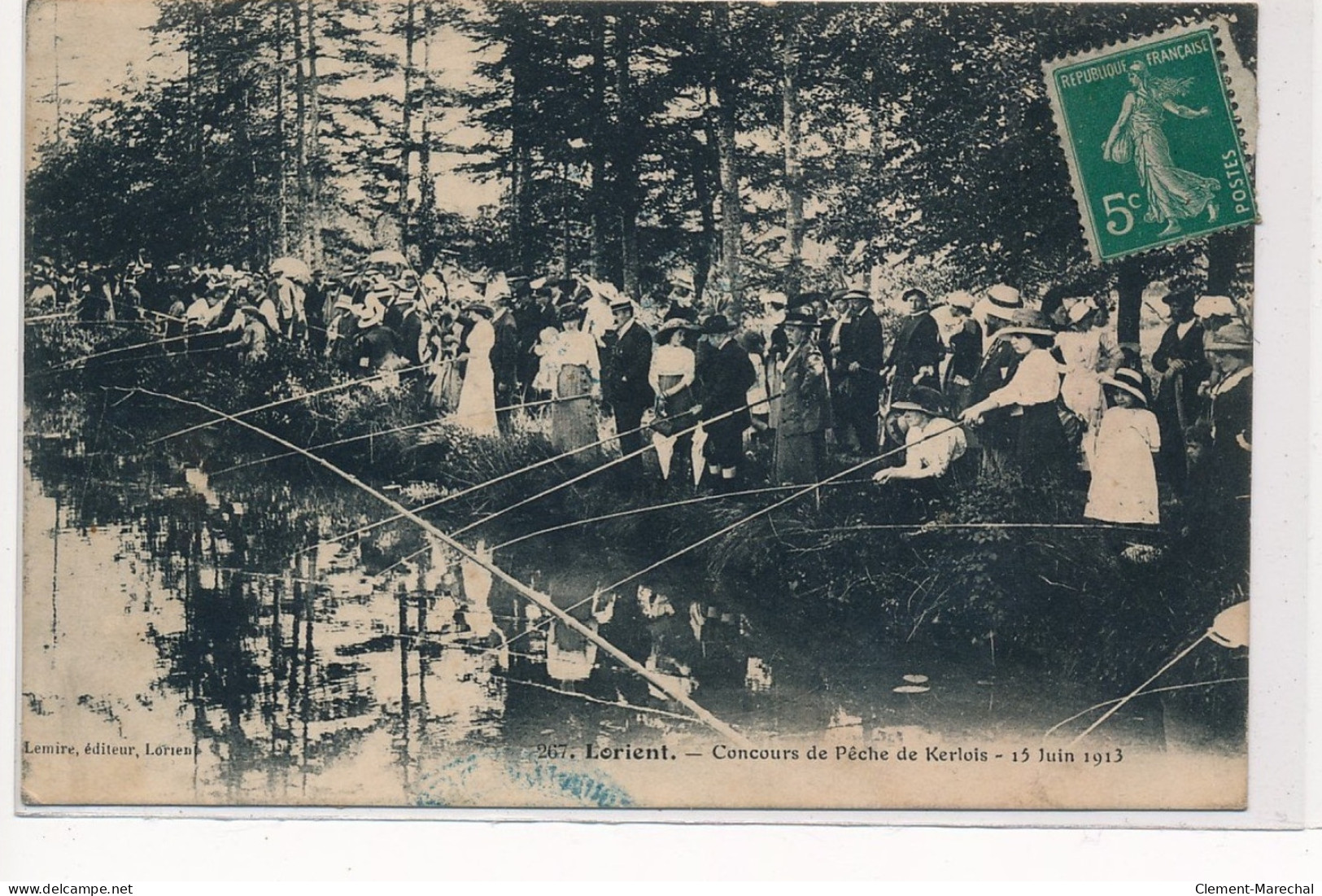 LORIENT : Concours De Pêche De Kerlois 15 Juin 1913 - Tres Bon Etat - Lorient