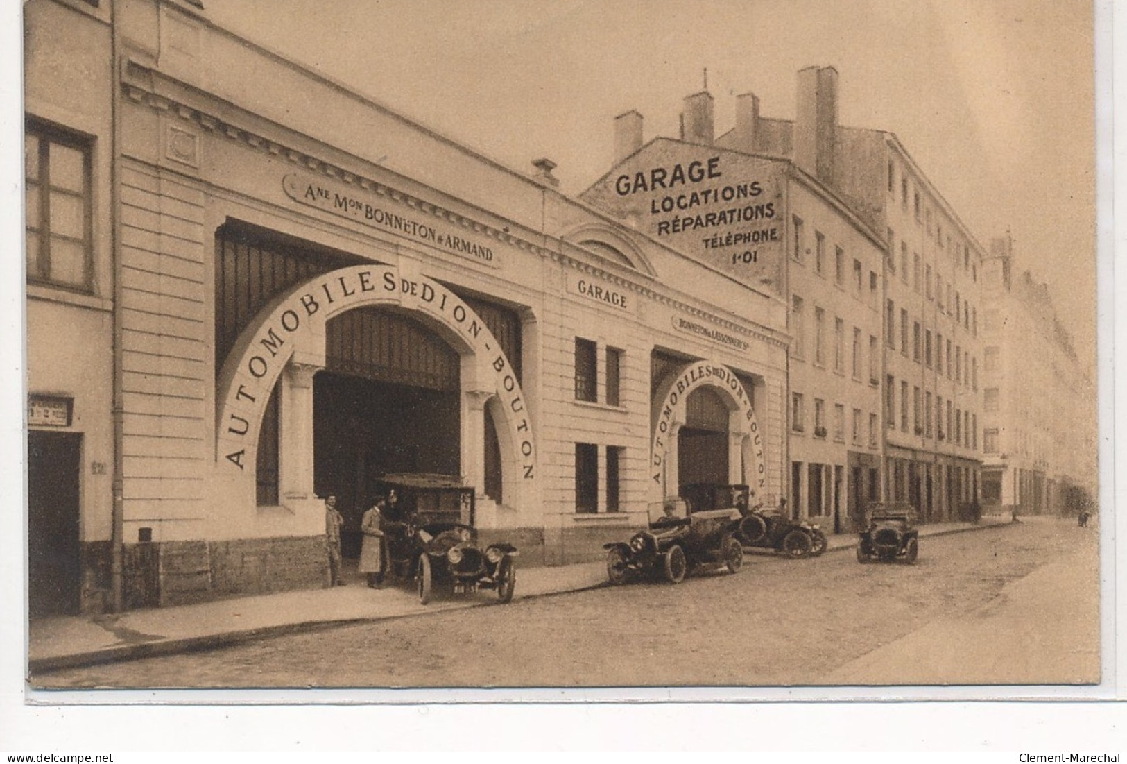 LYON : Garage Locations Réparation Telephone, Automobile De Dion-bouton, Armand - Tres Bon Etat - Sonstige & Ohne Zuordnung