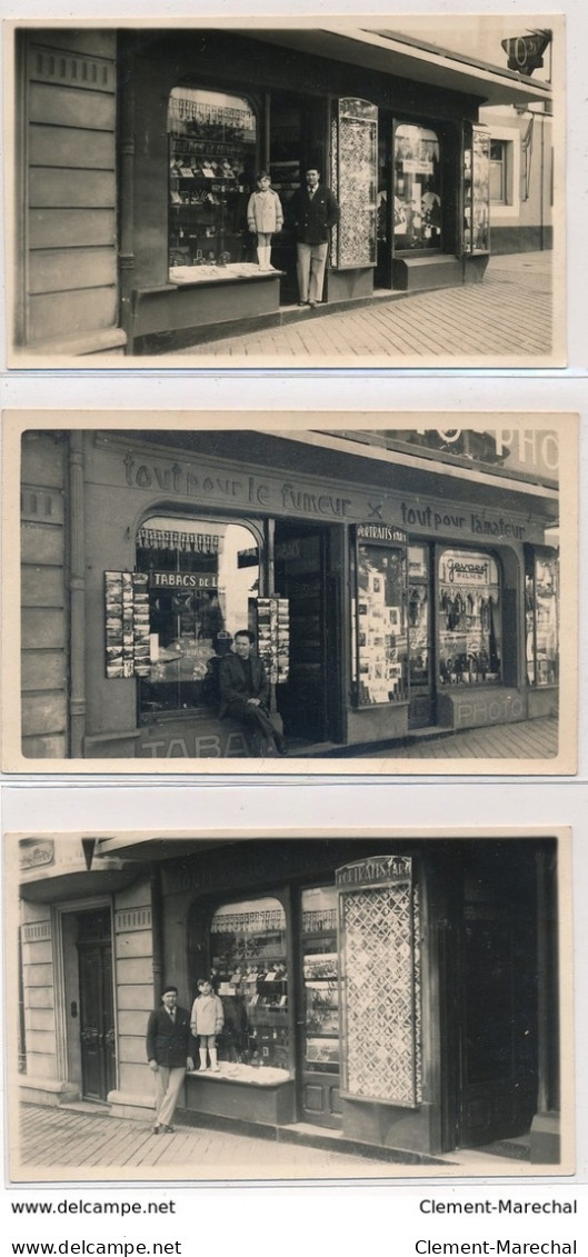 SAINT-JEAN-de-LUZ : Carte Photo D'un Tabac, "tout Pour Le Fumeur" "tout Pour L'amateur" 3CPA - Tres Bon Etat - Saint Jean De Luz