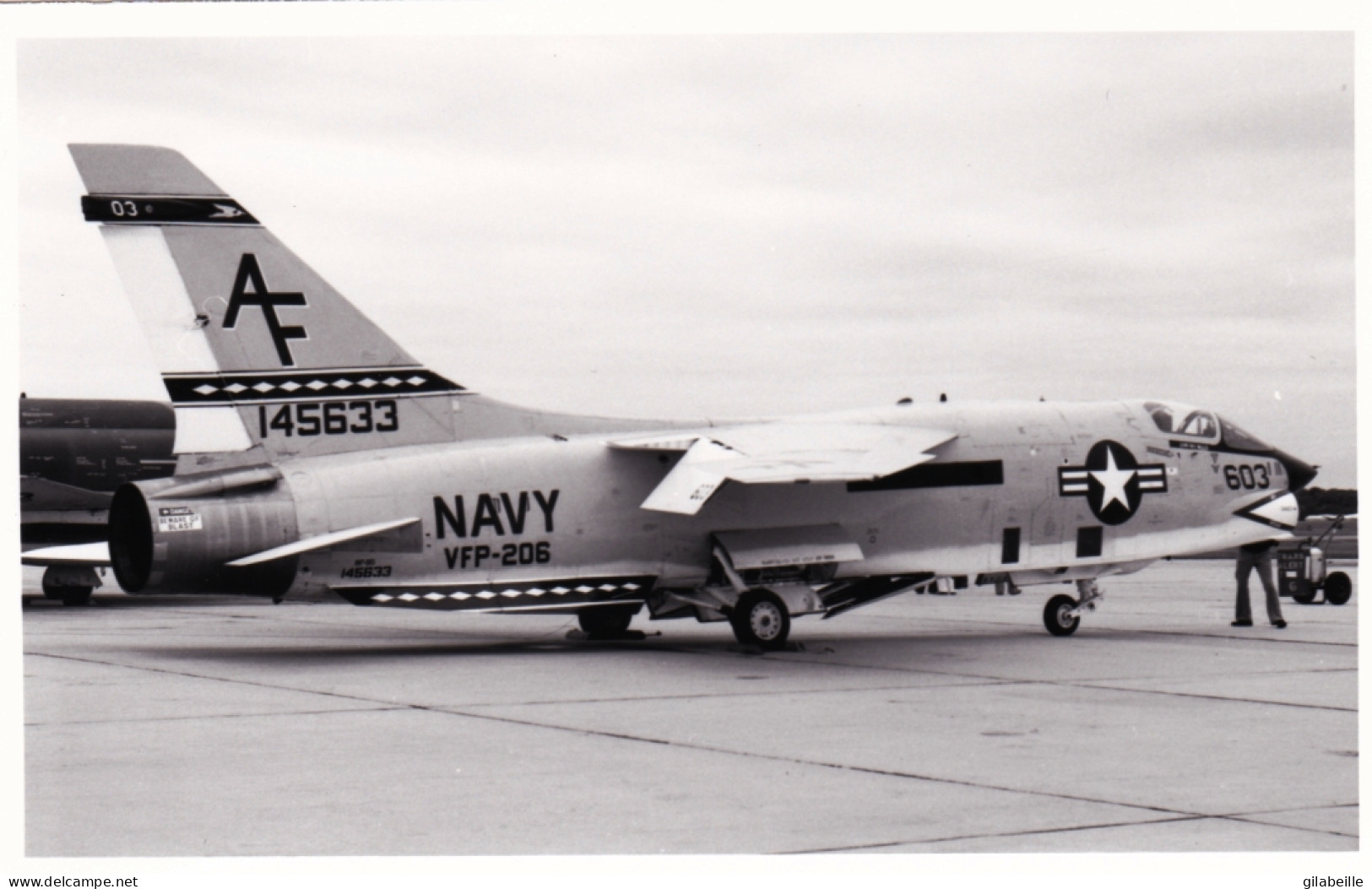 Photo Originale - Airplane - Plane - Aviation - Militaria - Avion Vought F-8 Crusader - 1946-....: Era Moderna