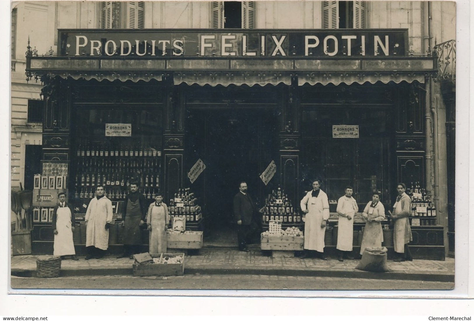 COMPIEGNE : Carte Photo De L'épicerie Félix Potin Au 4 Rue De Magenta - Très Bon état - Compiegne