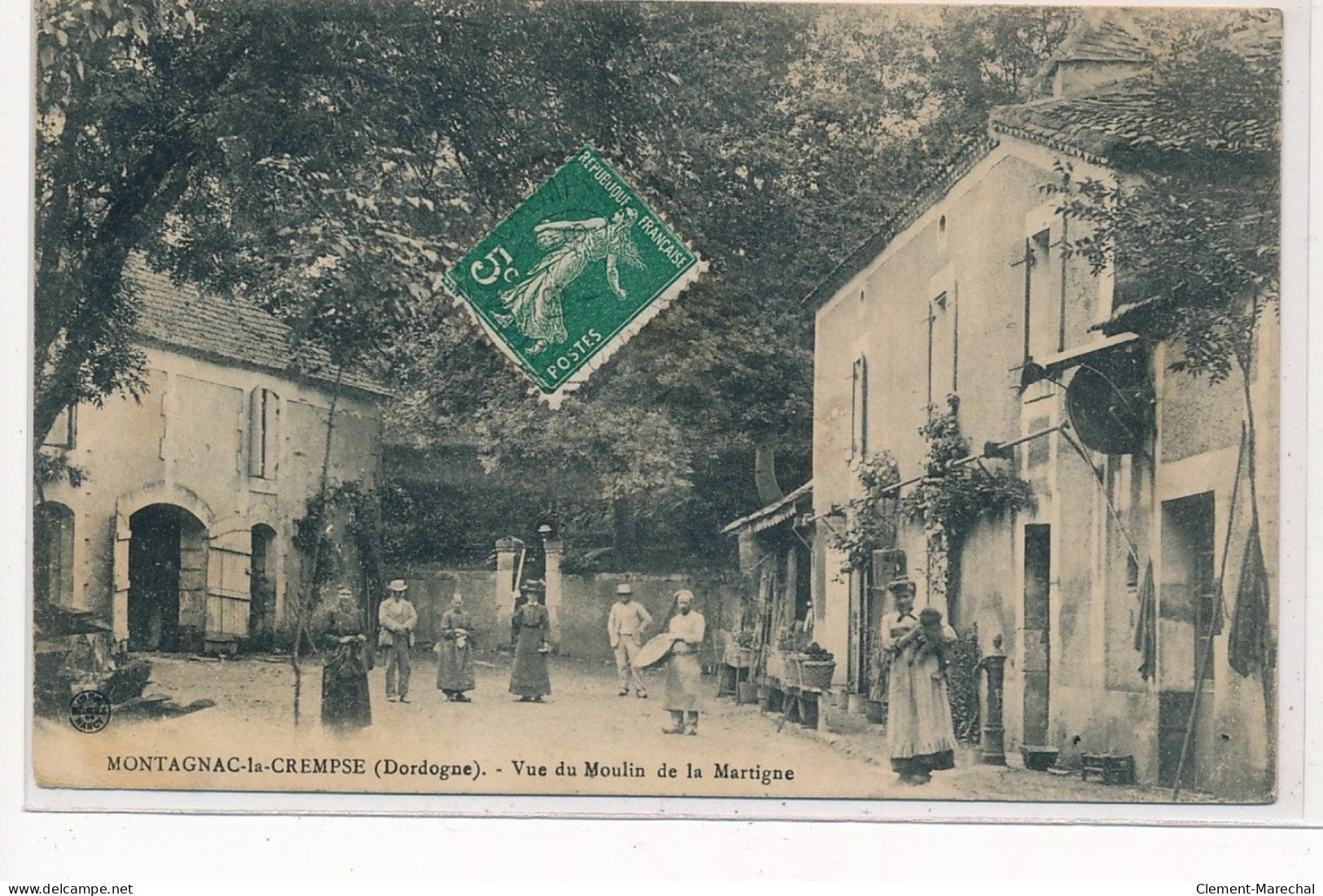 MONTAGNAC-la-CREMPSE : Vue Du Moulin De La Martigne - Tres Bon Etat - Autres & Non Classés