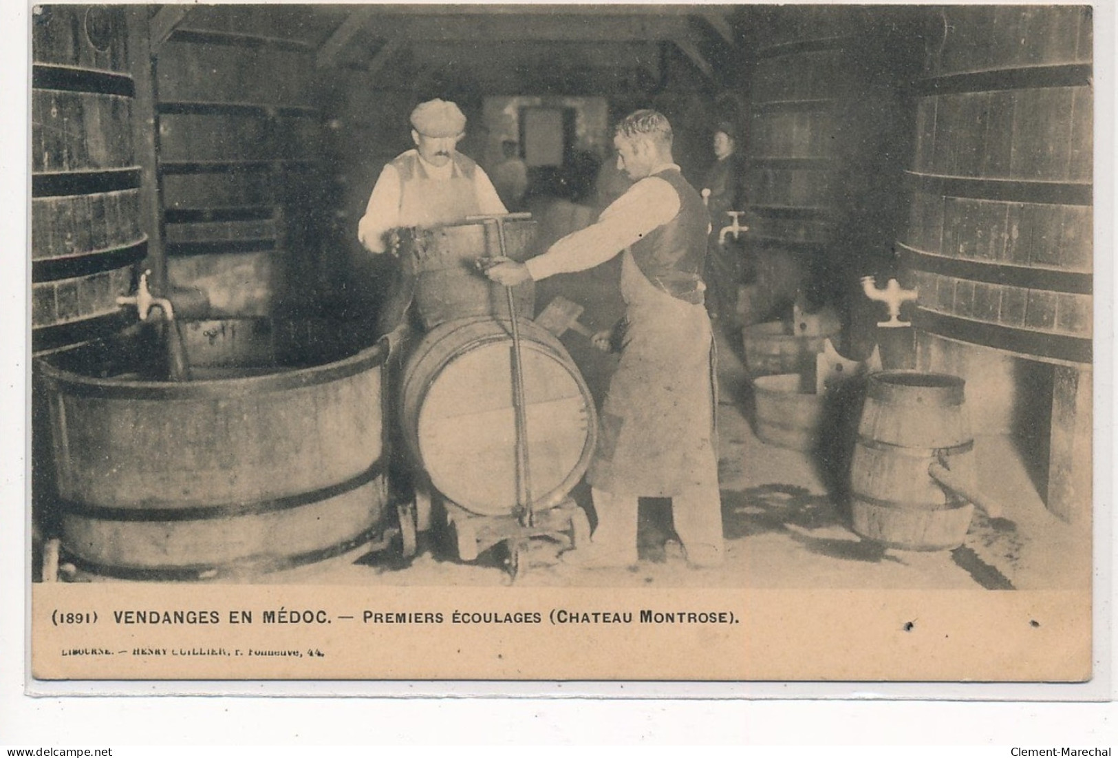 GIRONDE : Vendanges En Medoc, Premiers écoulages (chateau Montrose) - Tres Bon Etat - Sonstige & Ohne Zuordnung