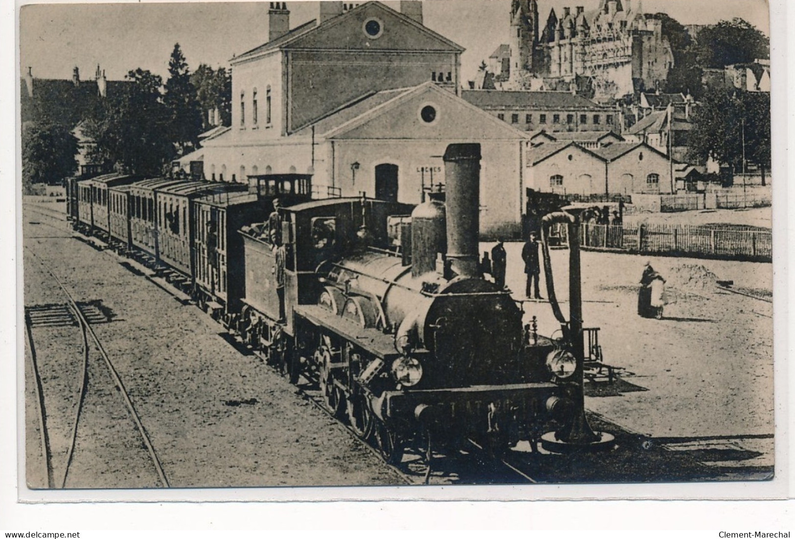 LOCHES - AMBOISE : Train En Gare, 1960 - Tres Bon Etat - Loches