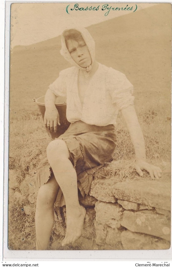 PYRENEE-ATLANTIQUE : Photo Artistique De Femme Vers 1910 - Tres Bon Etat - Otros & Sin Clasificación