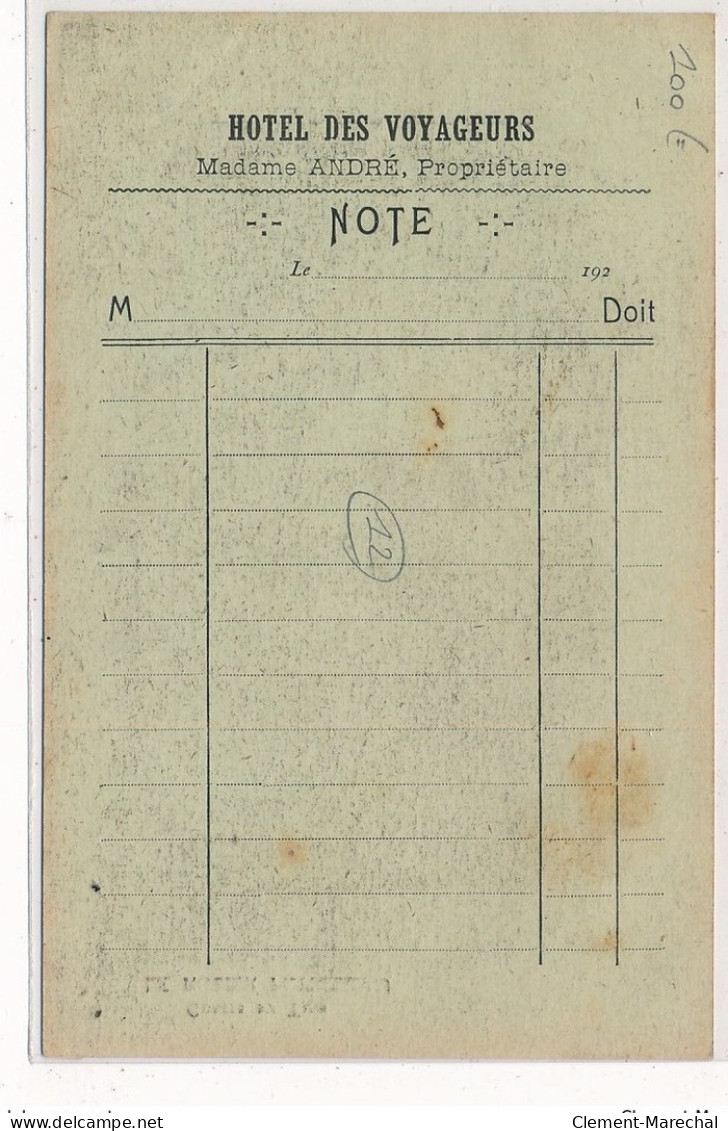 LE ROZIER PEYRELEAU : Hotel Des Voyageurs Madame André Proprietaire, Gare Des Autobus - Tres Bon Etat - Andere & Zonder Classificatie