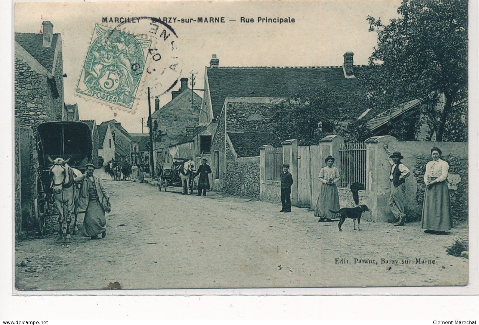 MARCILLY BARZY-sur-MARNE : Rue Principale - Etat - Autres & Non Classés