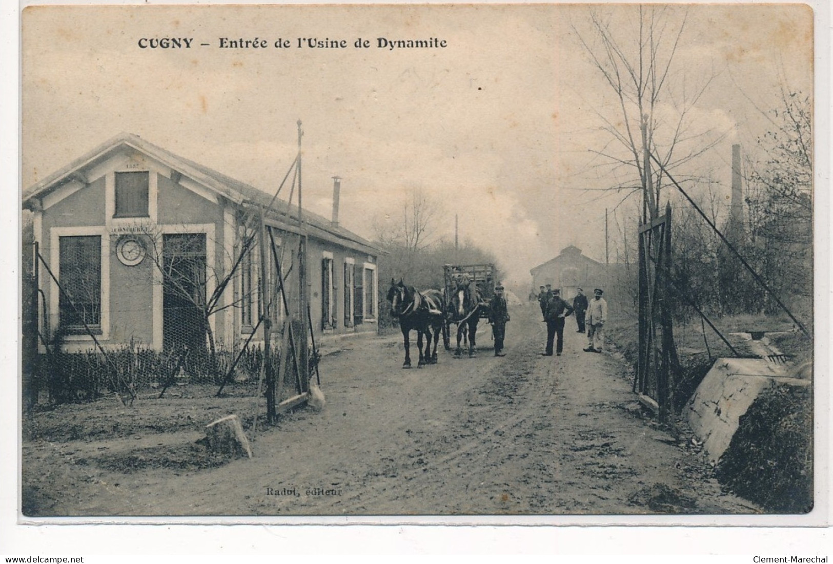 CUGNY : Entrée De L'usine De Dynamite - Tres Bon Etat - Altri & Non Classificati