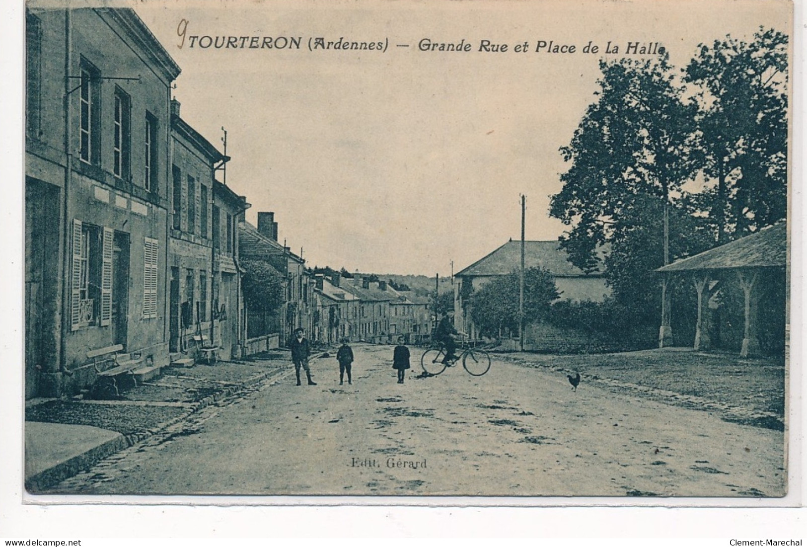 TOURTERON : Grande Rue Et Place De La Halle - Tres Bon Etat - Sonstige & Ohne Zuordnung