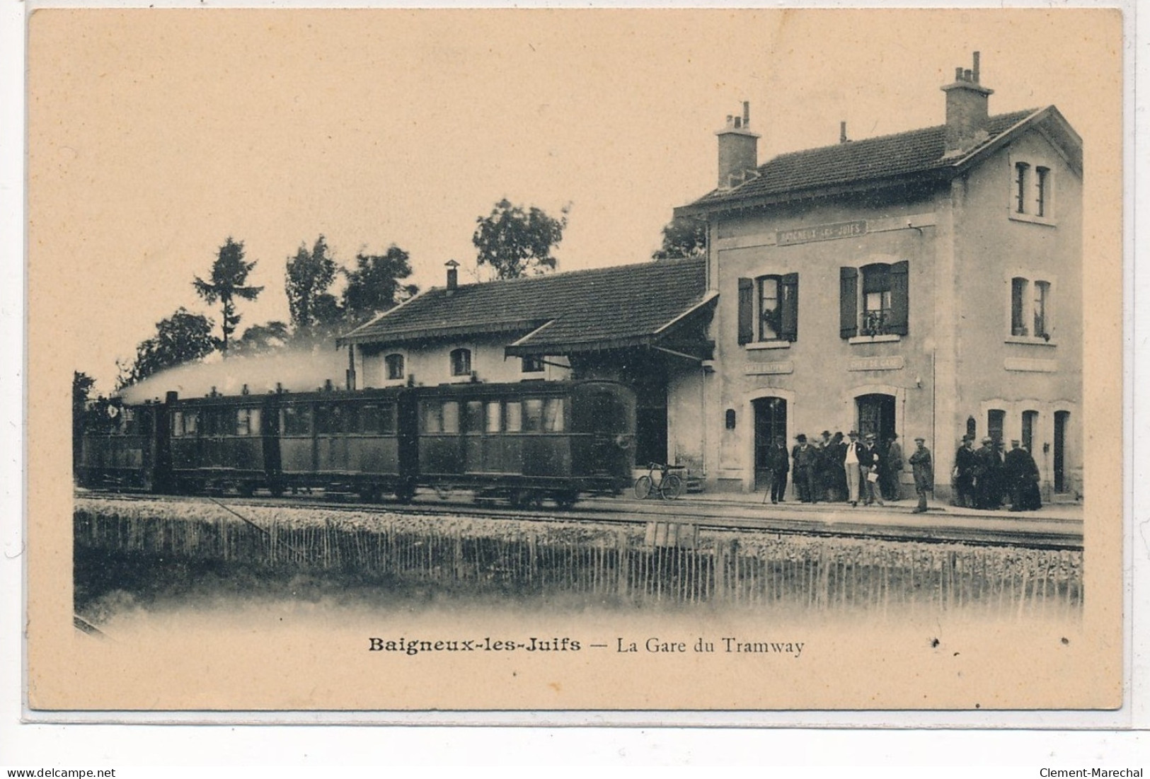 BAIGNEUX-les-JUIFS : La Gare Du Tramway - Tres Bon Etat - Autres & Non Classés