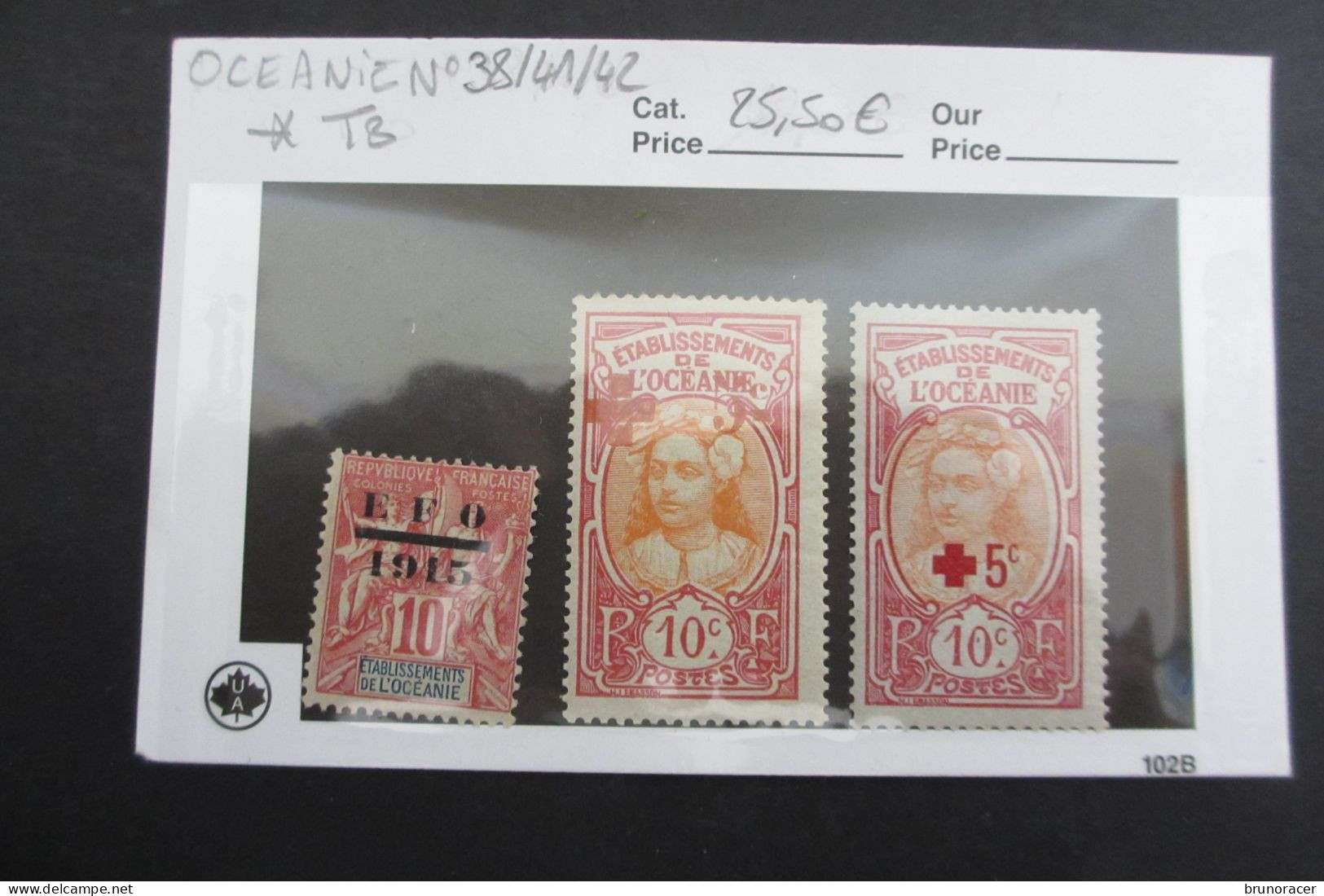 OCEANIE N°38/41/42 NEUF* TB COTE 25,50 EUROS VOIR SCANS - Unused Stamps