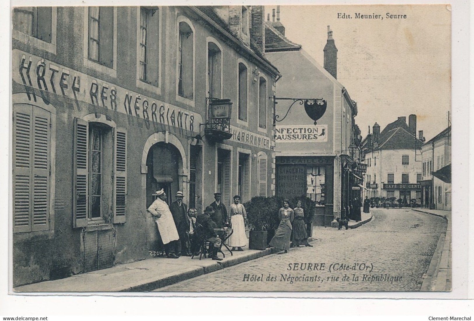 SEURE : Hotel Des Negociants, Rue De La Republique - Tres Bon Etat - Andere & Zonder Classificatie