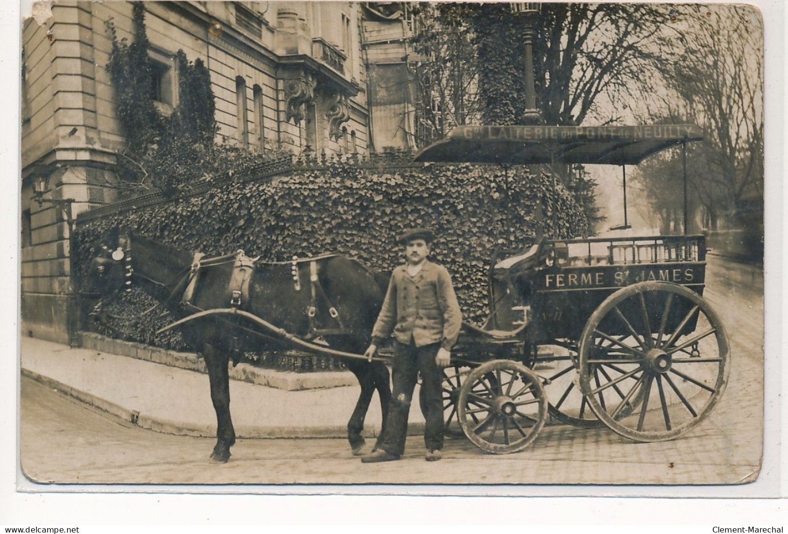 NEUILLY-sur-SEINE : Attelage De Livraison, Ferme St-james - Etat - Neuilly Sur Seine