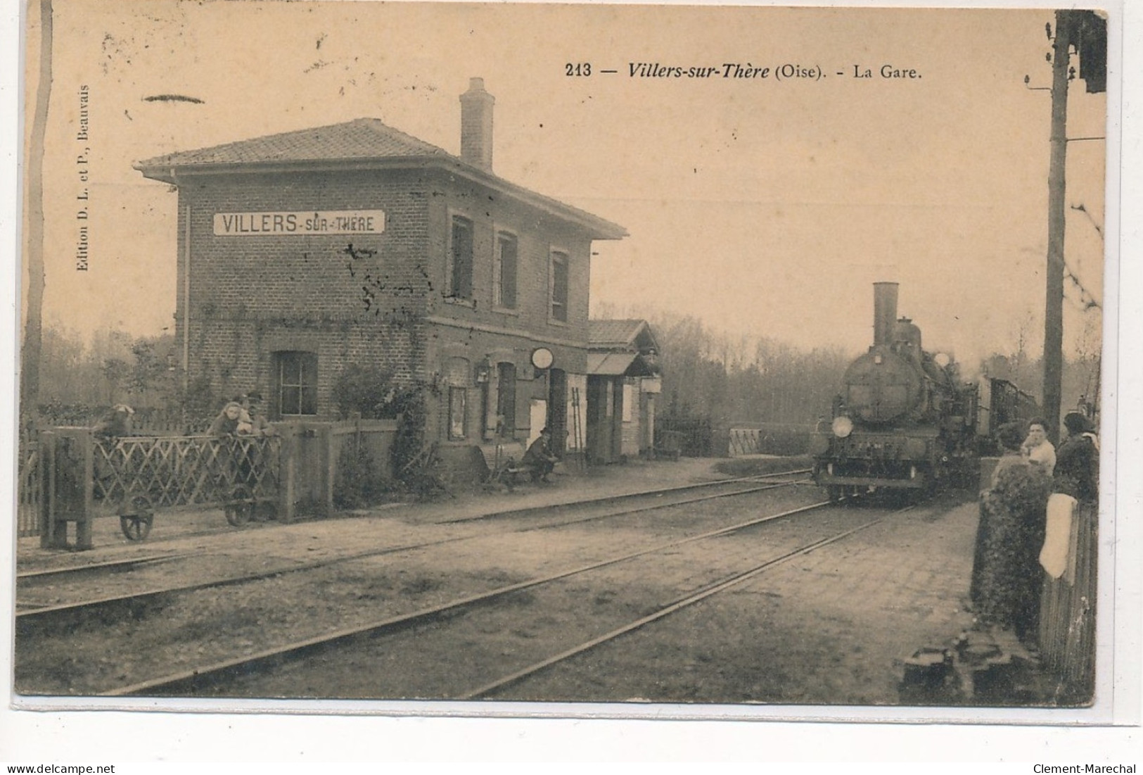 VILLERS-sur-THERE : La Gare - Tres Bon Etat - Autres & Non Classés