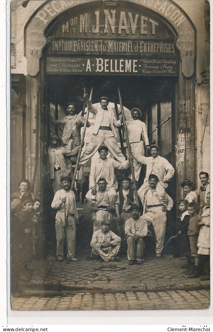 PARIS 11EME : A. Belleme, M. Navet, Comptoir Parisien Du Materiel D'entreprises AU 10/12 RUE POPINCOURT- Etat - Arrondissement: 11