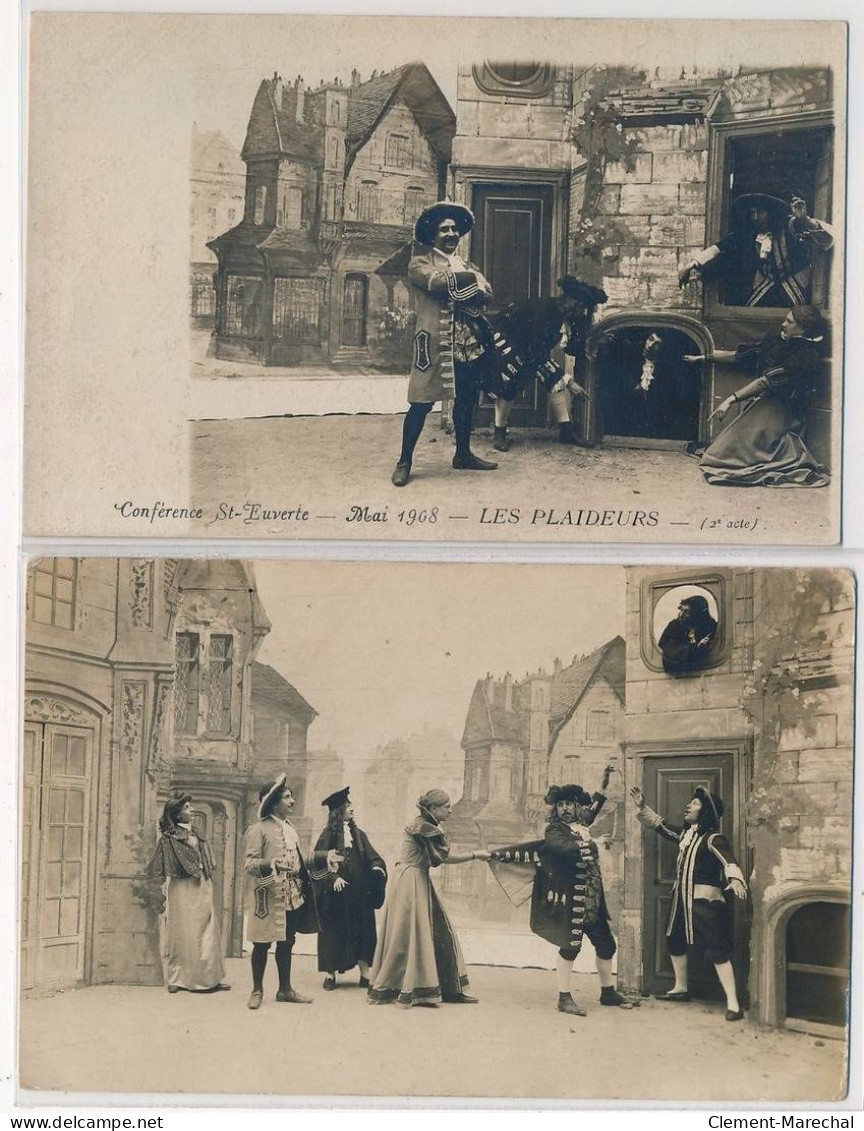 ORLEANS : Theatre, Pensionnat Saint-euverte 2CPA - Tres Bon Etat - Orleans