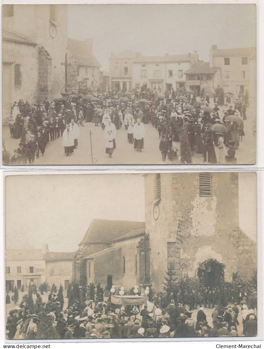 SAINT-MARTIN-D'ESTREAUX : Procession 2 CPA - Tres Bon Etat - Autres & Non Classés