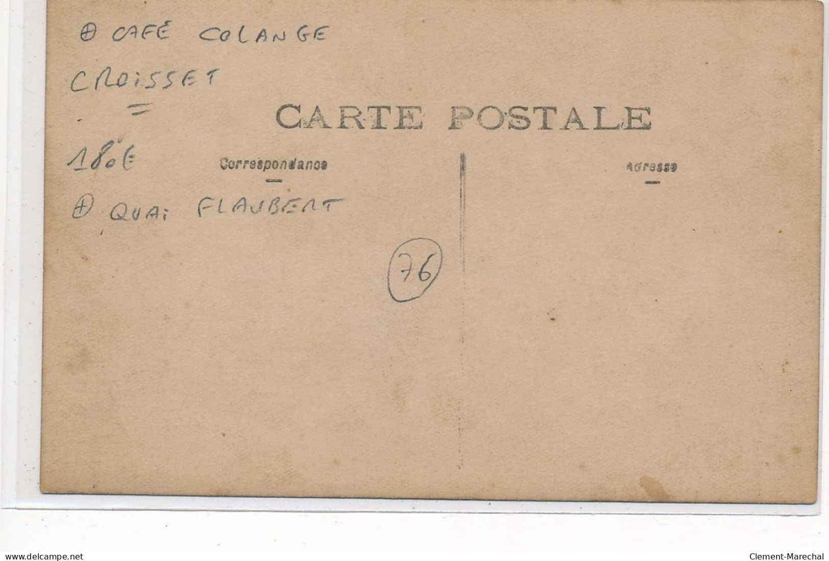 CROISSET : Quai Flaubert, Cafe Colange - Tres Bon Etat - Other & Unclassified