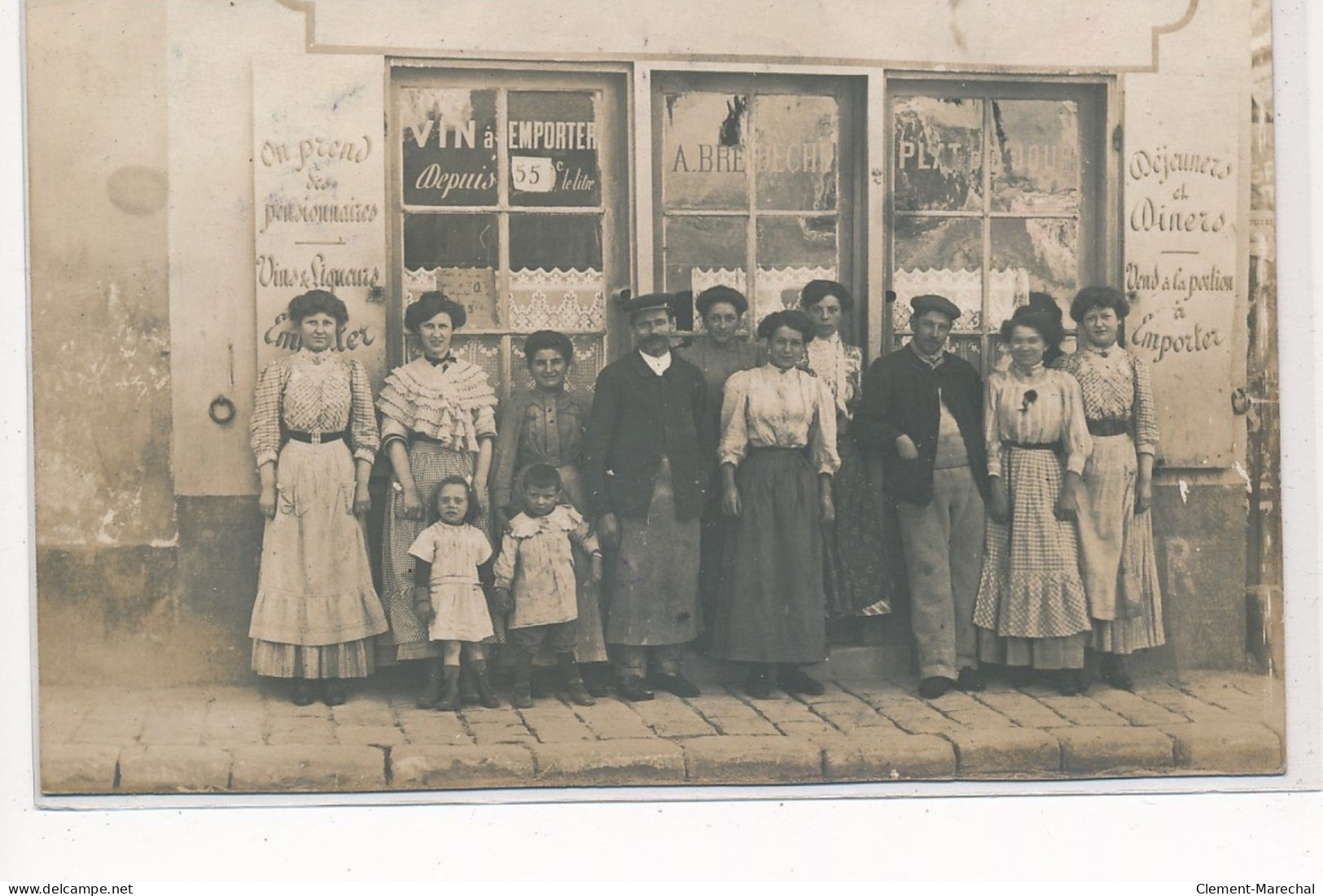 CORBEIL(?) : A. Bredeche, Restaurant 95 Rue Saint-spire, Paul Percheron Photographe - Tres Bon Etat - Corbeil Essonnes