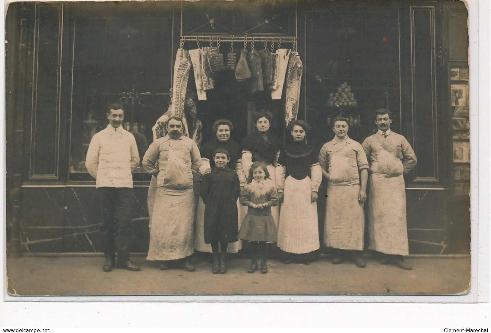 CARTE PHOTO A LOCALISER : Paris(?) Bucherie - Etat - Photos