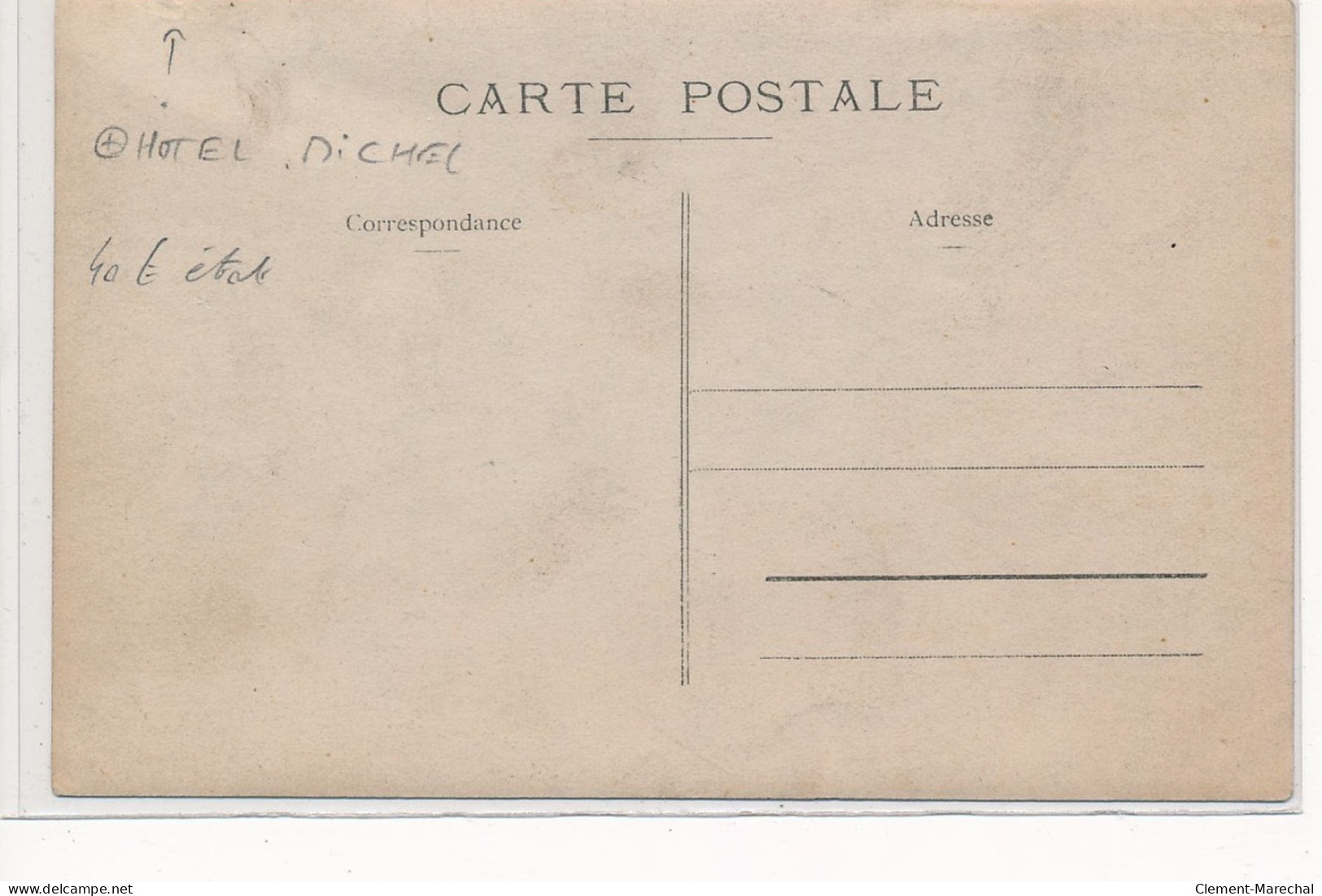 CARTE PHOTO A LOCALISER : Hotel Michel, Garage Michel, Personnages - Etat - Photos