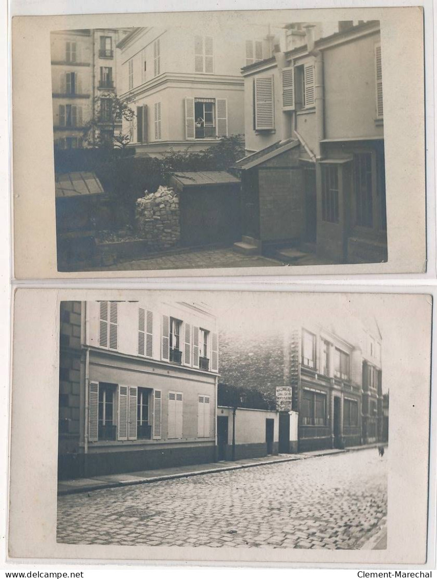 CARTE PHOTO A LOCALISER : Paris(?) Maconnerie Martin 2CPA - Tres Bon Etat - Photos