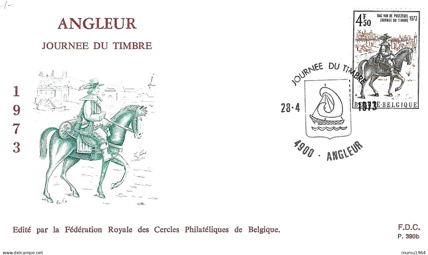 COB - FDC N° 390b - Timbre N° 1668 - 1961-1970