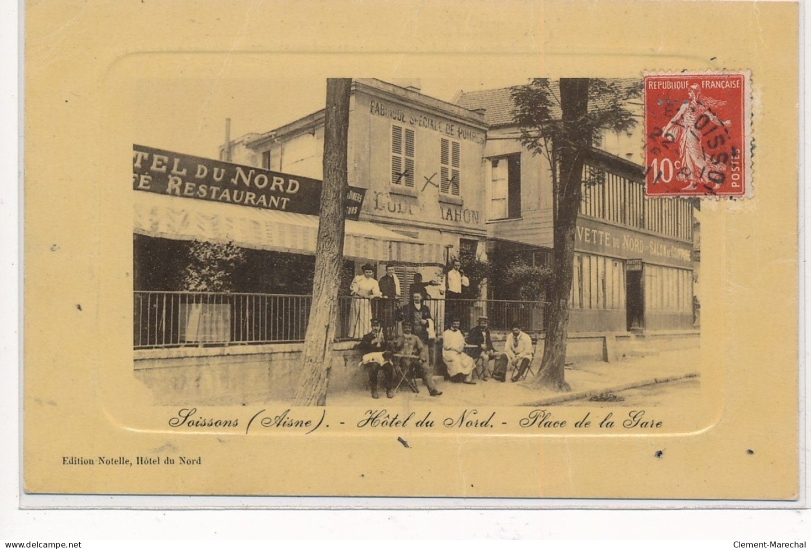 SOISSONS : Hotel Du Nord, Place De La Gare - Tres Bon Etat - Soissons