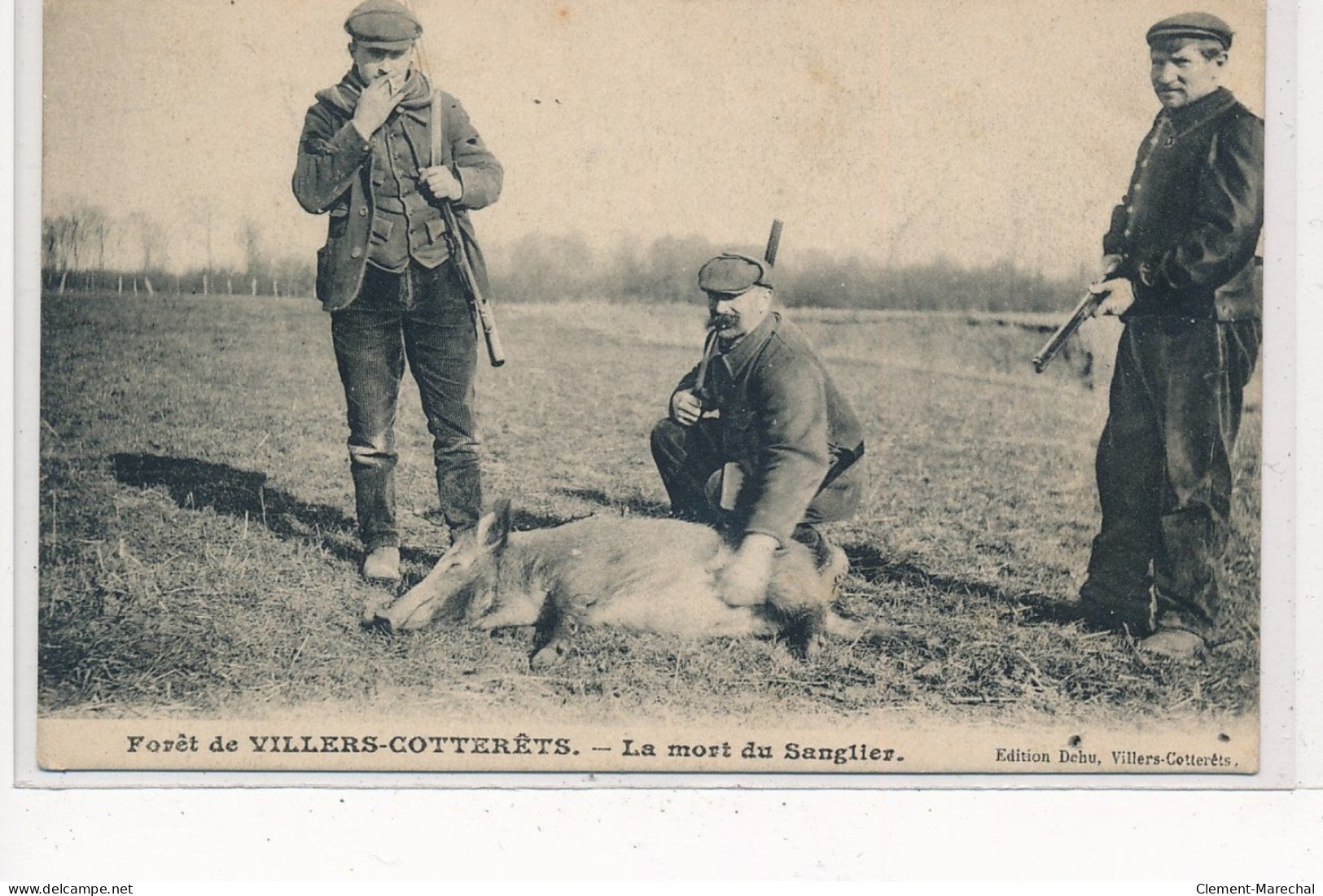 VILLERS-COTTERETS : La Mort Du Sanglier, Chasse - Tres Bon Etat - Villers Cotterets