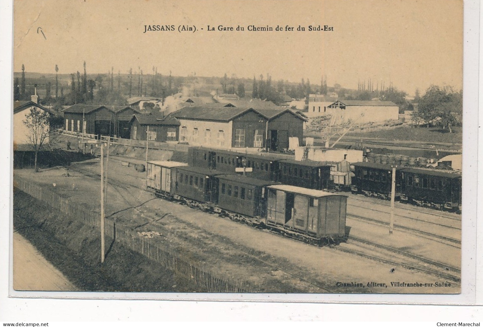 JASSANS : La Gare Du Chemin De Fer Du Sud-est - Etat - Non Classificati