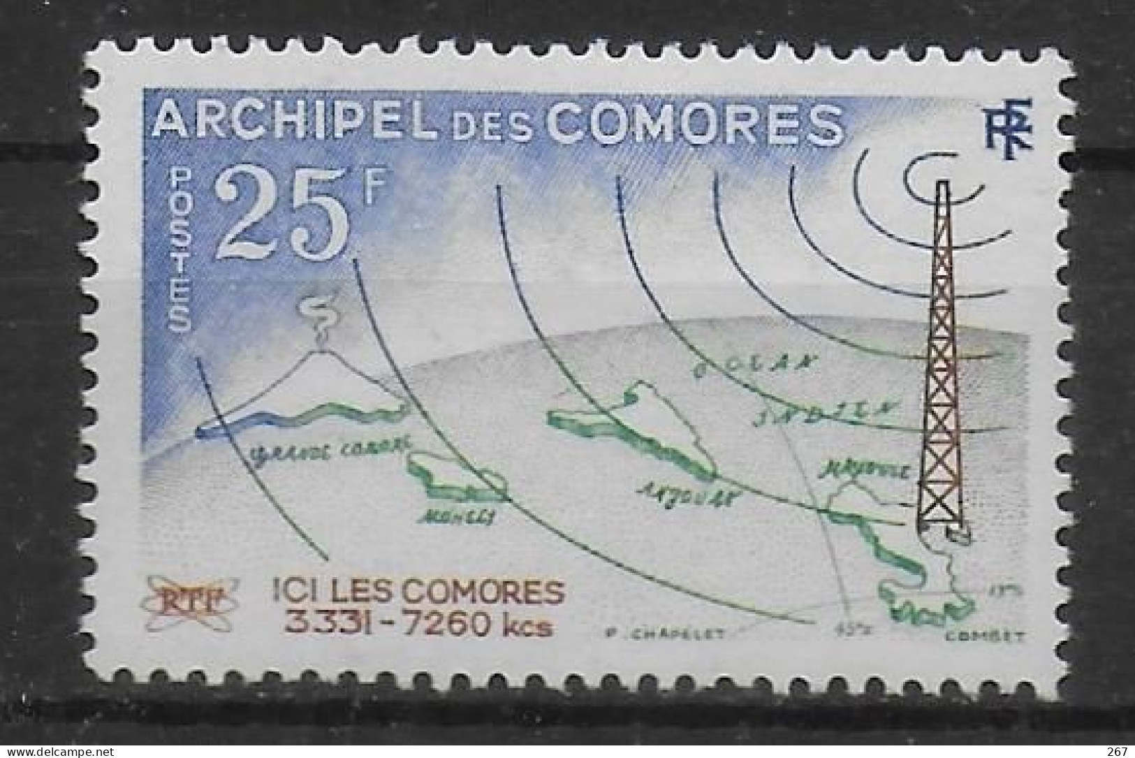 COMORES  N° 18 * *  Archipel Et Pylone - Autres & Non Classés