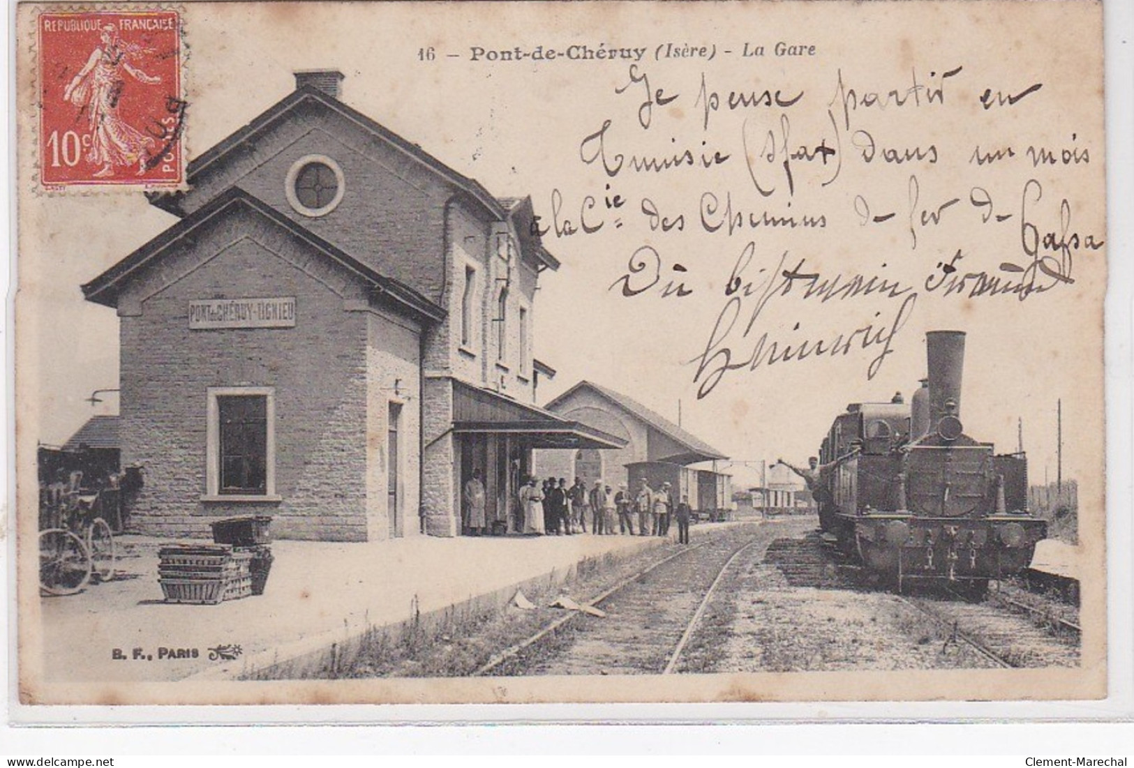 PONT DE CHERUY : La Gare - état - Pont-de-Chéruy