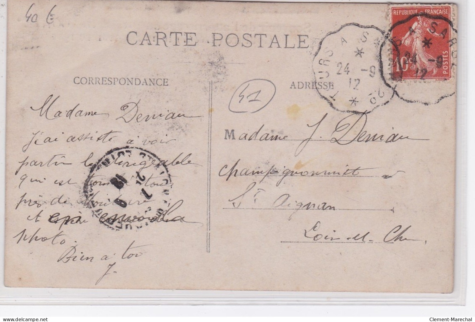 COUTURE : Carte Photo De L'atterrissage Du Dirigeable "Conté" En 1912 - Très Bon état - Other & Unclassified