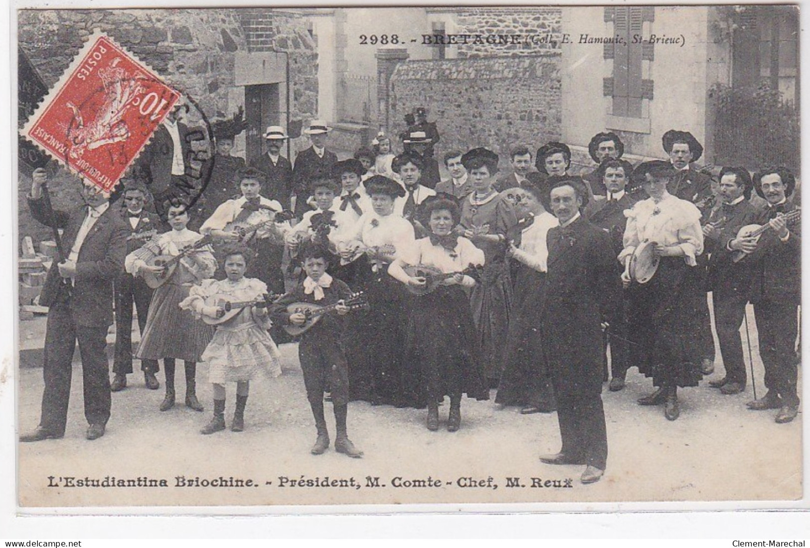 SAINT BRIEUC : L'estudiantina Briochine - Président COMTE - Chef REUX - Très Bon état - Saint-Brieuc