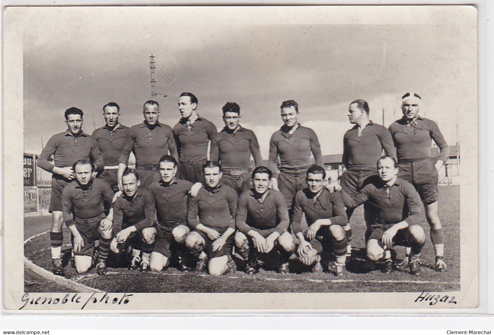 GRENOBLE : Carte Photo De L'équipe De Rugby Vers 1930-1940 - Bon état - Grenoble