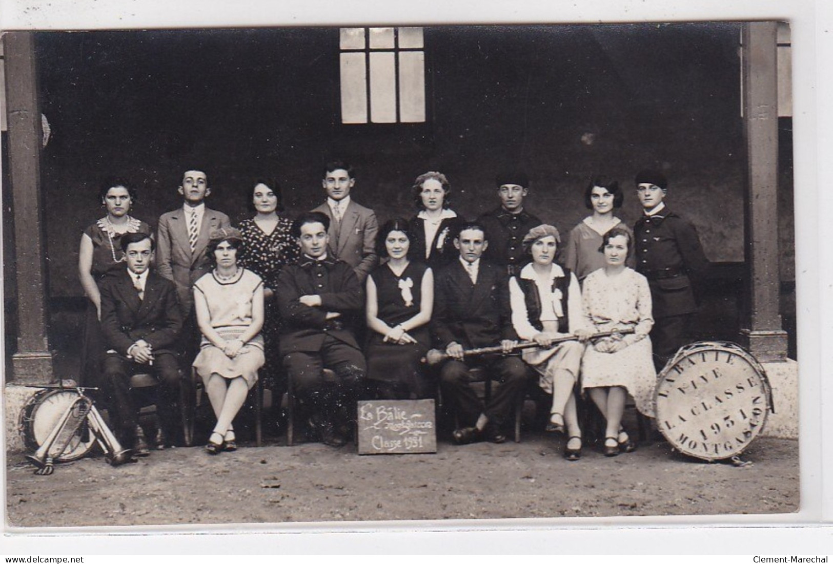 LA BATIE MONTGASCON : Carte Photo De La Classe 1931 - Très Bon état - Sonstige & Ohne Zuordnung