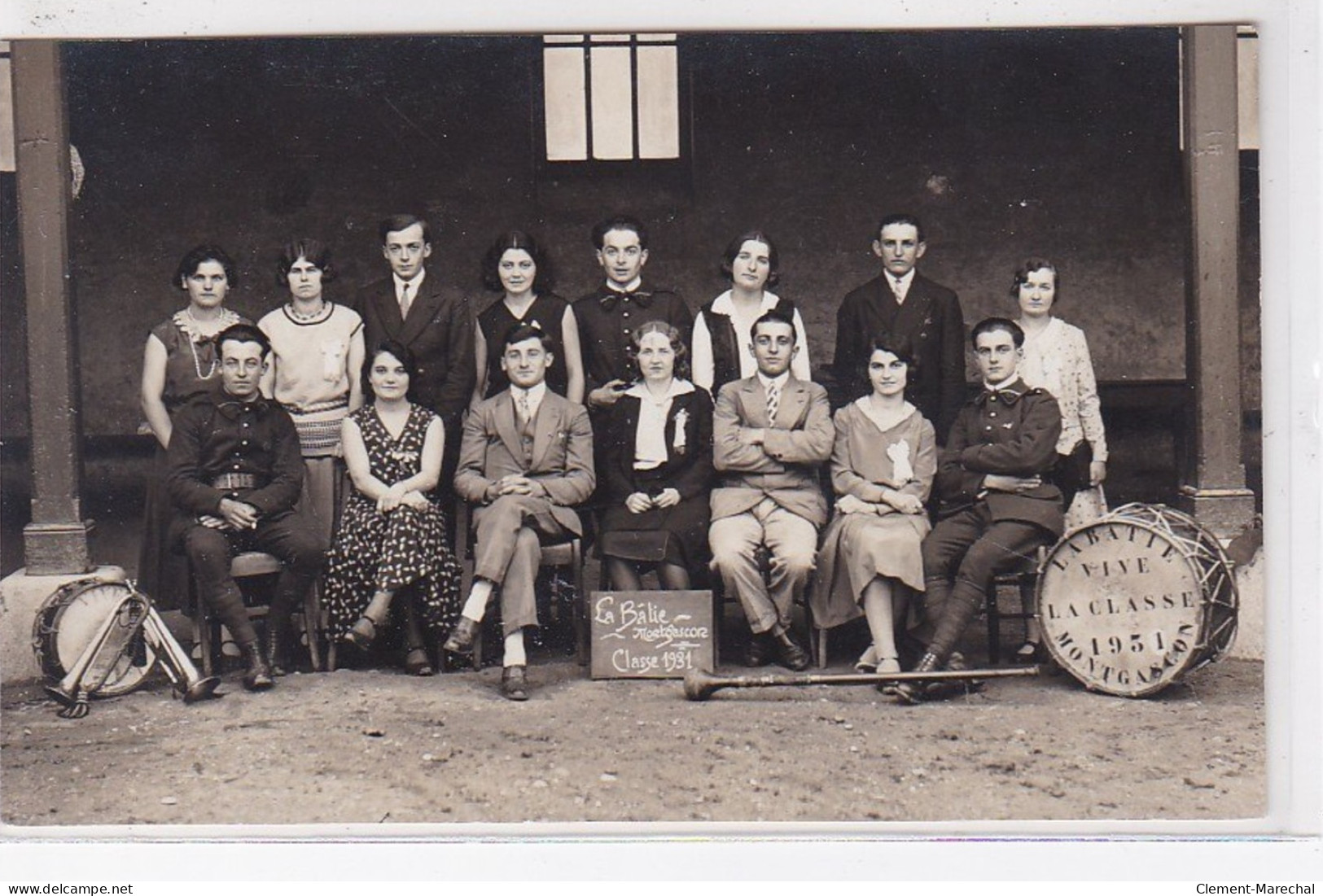 LA BATIE MONTGASCON : Carte Photo De La Classe 1931 - Très Bon état - Altri & Non Classificati