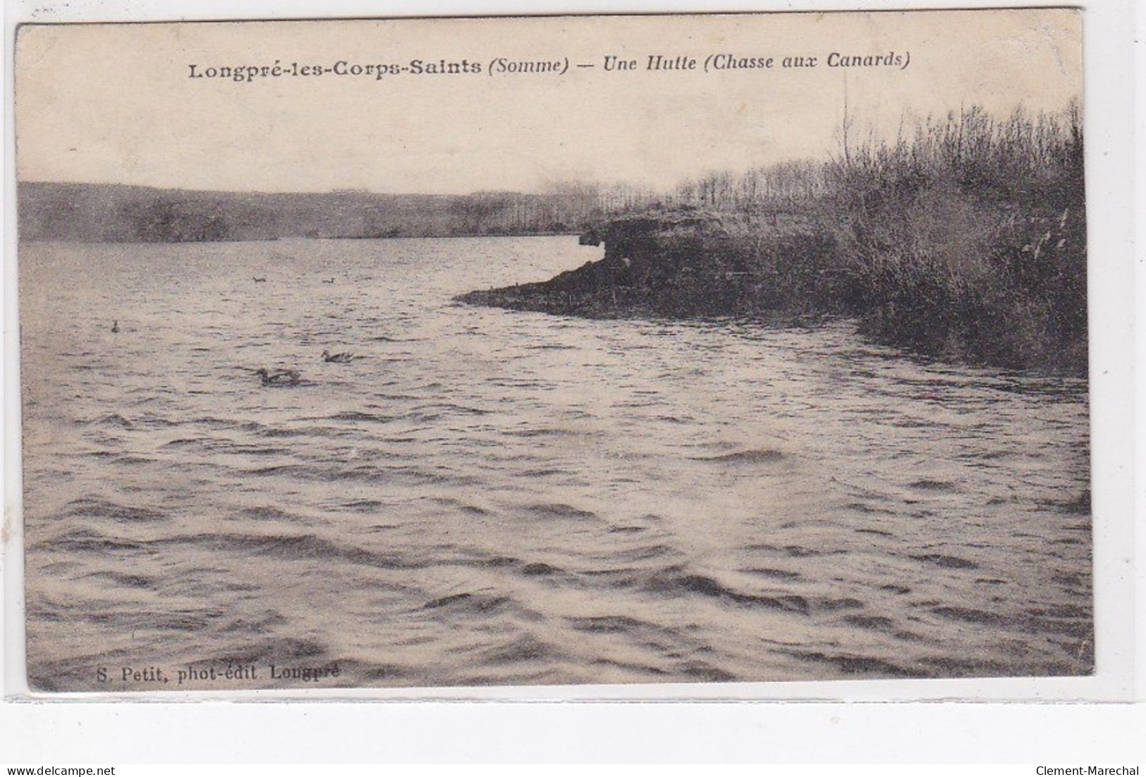 LONGPRE LES CORPS SAINTS : Une Hutte (chasse Aux Canards) - Bon état - Other & Unclassified