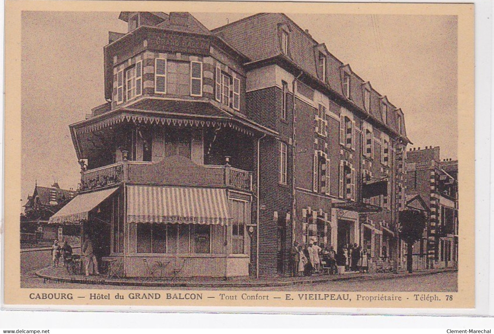 CABOURG : Hotel Du Grand Balcon (VIEILPEAU) - Très Bon état - Cabourg