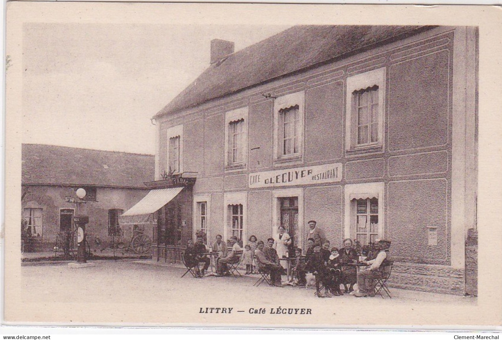 LITTRY : Café Restaurant Lecuyer - Très Bon état - Altri & Non Classificati