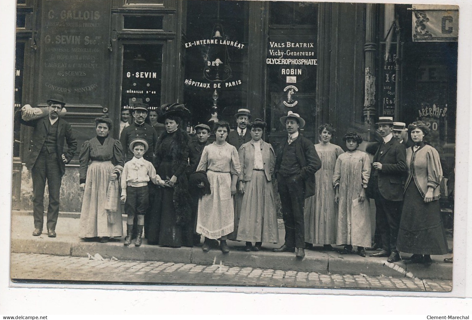 PARIS : Pharmacie, Hopitaux De Paris, G. SEVIN - 4 Rue Meslay - Tres Bon Etat - Paris (03)