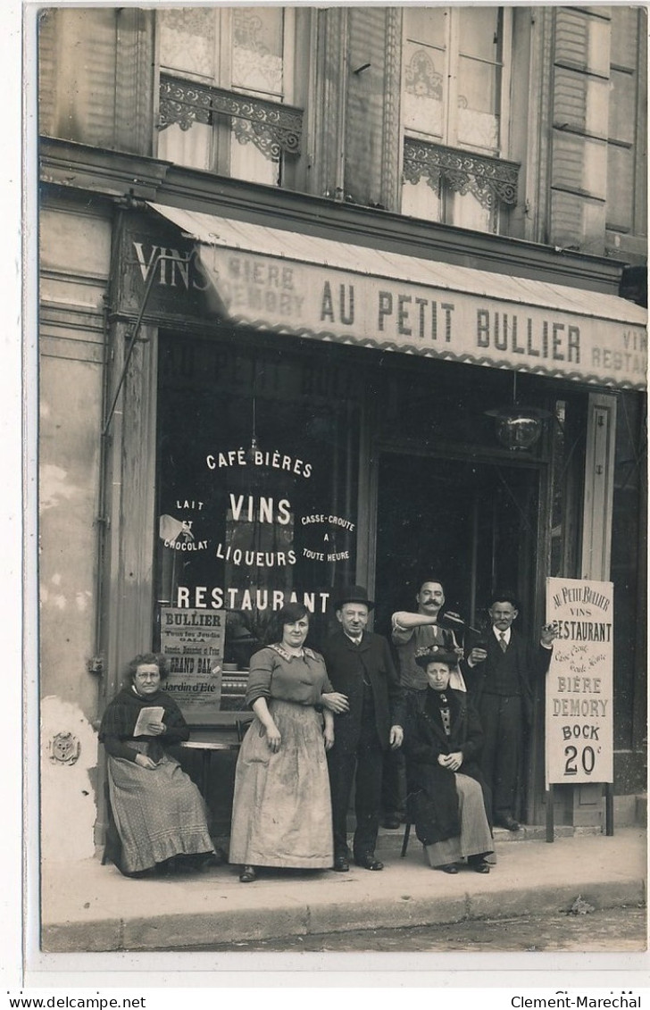 COURBEVOIE : Au Petit Bullier, Cafe Restaurant - Tres Bon Etat - Non Classificati