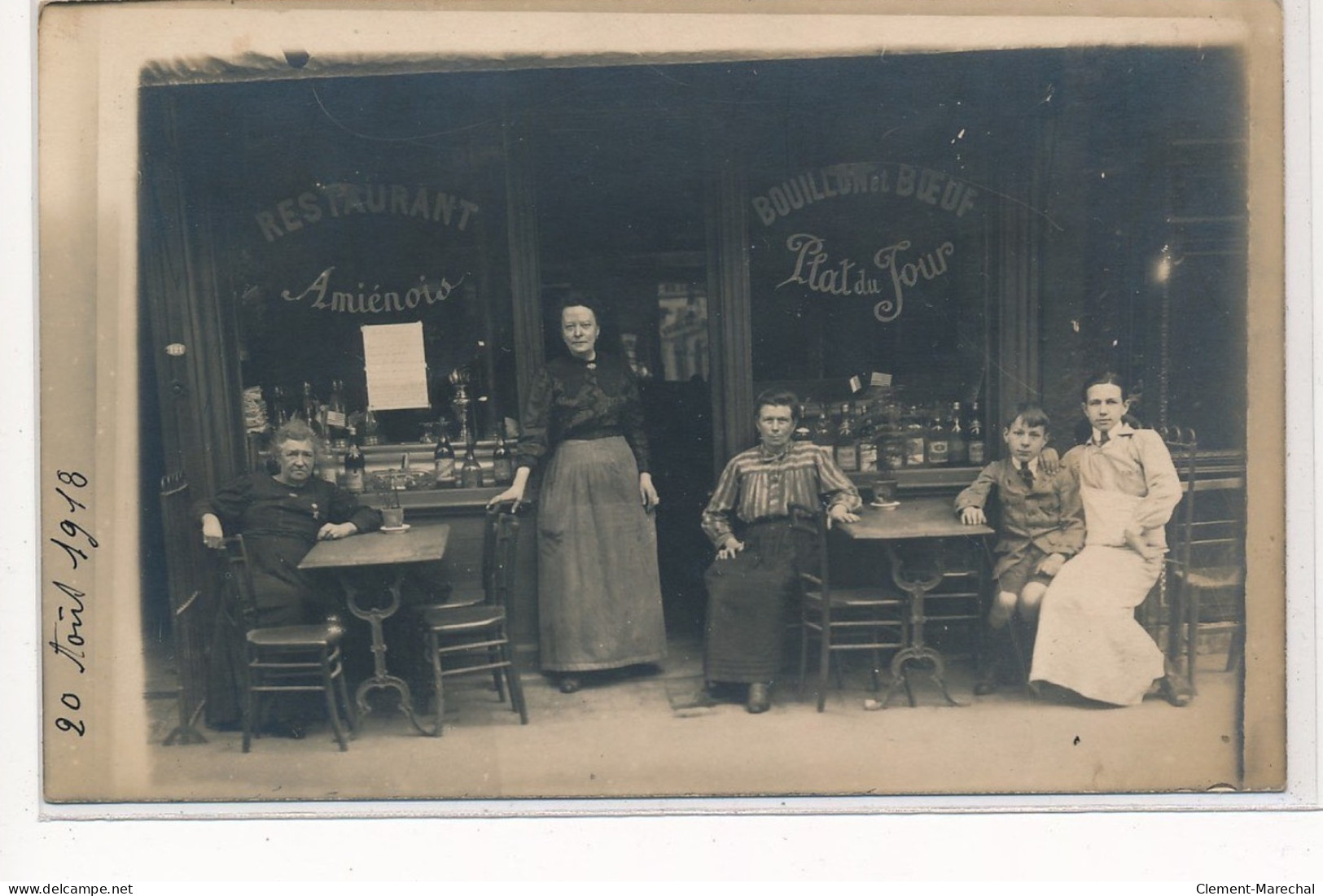 AMIENS(?) : Restaurant, Bouillon De Boeuf, Plat Du Jour - Tres Bon Etat - Amiens