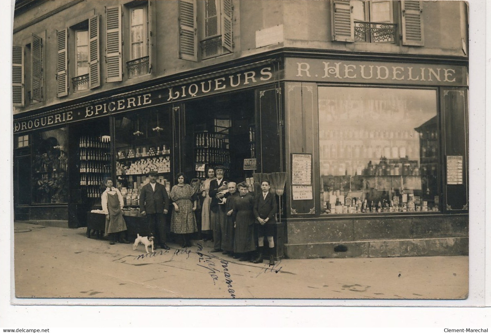 ROUEN(?) : Droguerie, Epicerie, Liqueurs R. Heudeline - Etat - Rouen